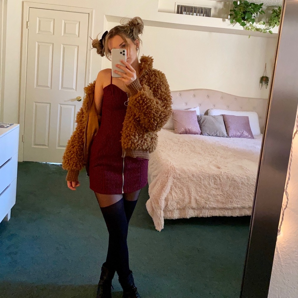 Mini Dress w/ Zipper